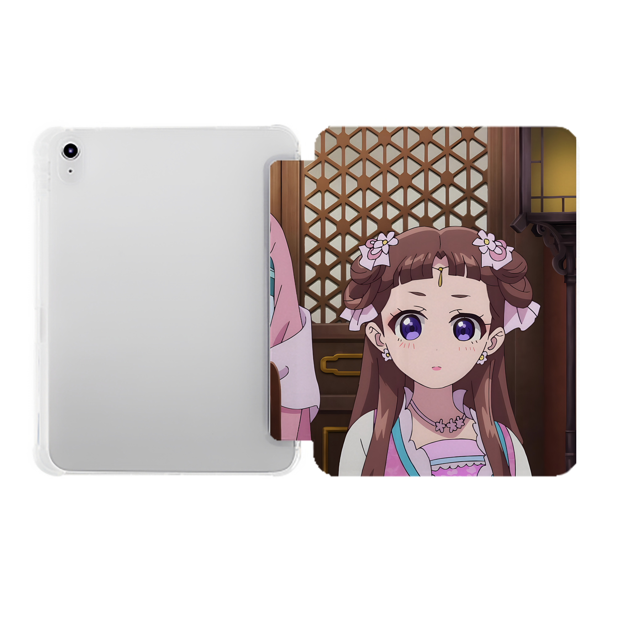 （画像用） 薬屋のひとりごと The Apothecary Diaries IPad ケース ペン収納付き 三つ折りスタンド PUレザー×シリコン 対応機種9.5/10.5/10.9インチ